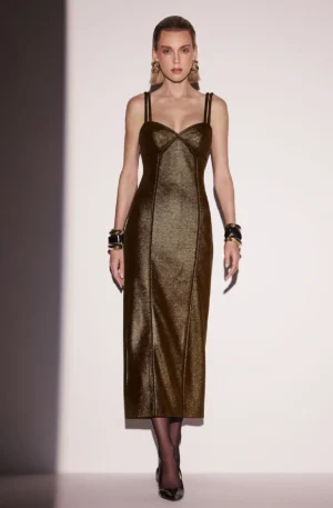 VESTIDO MIDI JERSEY FOIL
