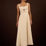 VESTIDO DECOTE PESPONTOS