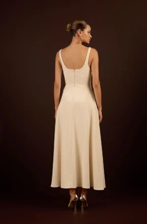 VESTIDO DECOTE PESPONTOS - Imagem 4