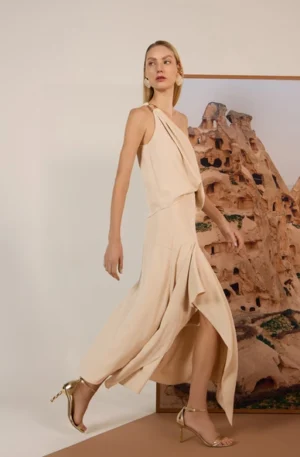 CONJUNTO BLUSA E SAIA DETALHE METAL BERLIM - Imagem 4