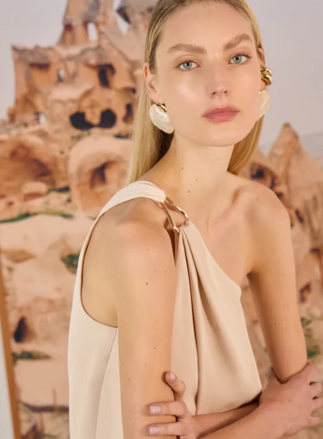 CONJUNTO BLUSA E SAIA DETALHE METAL BERLIM - Imagem 3