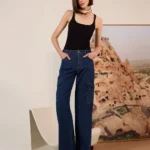 CALCA JEANS RAQUEL WIDE LEG
