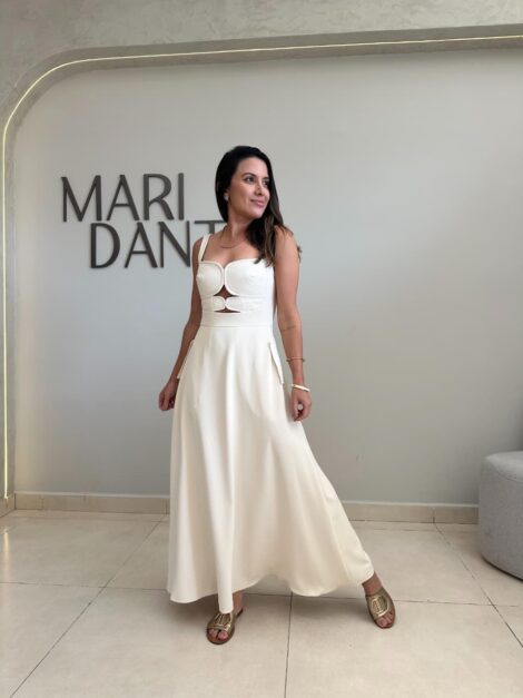 VESTIDO DECOTE PESPONTOS - Imagem 2