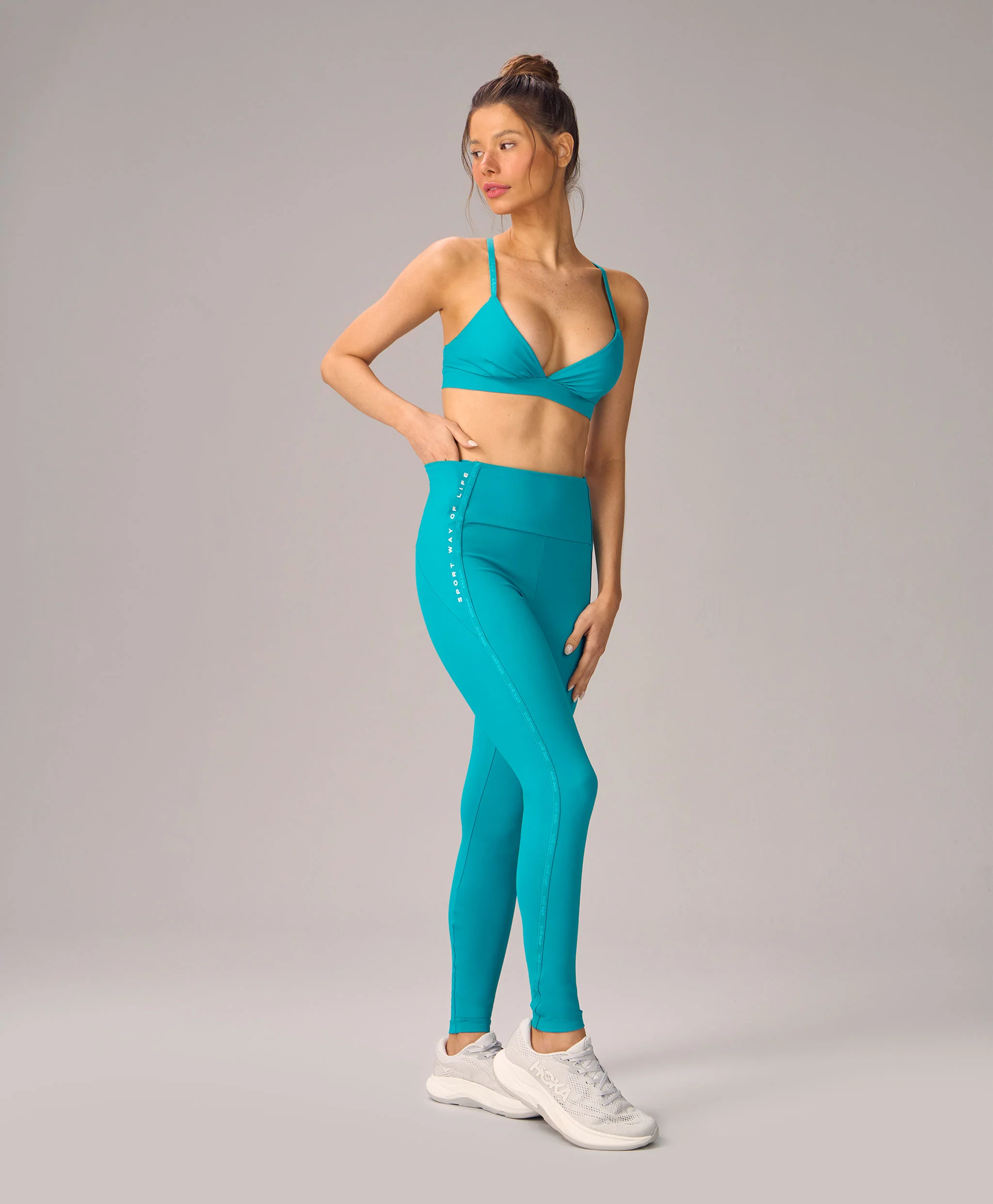 2541330-C6075-1 LEGGING ELÁSTICO PERSONALIZADO - AZUL LUMINOSO - Imagem 1