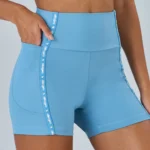 BERMUDA ELÁSTICO PERSONALIZADO - AZUL CLARO