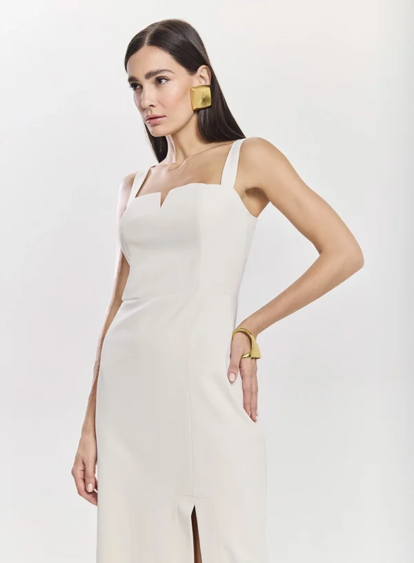 VESTIDO MIDI RETO DETALHE COSTAS - Imagem 3