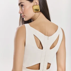 VESTIDO MIDI RETO DETALHE COSTAS - Imagem 4