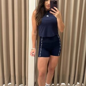 REGATA CROPPED REFLETIVOS - AZUL VINIL