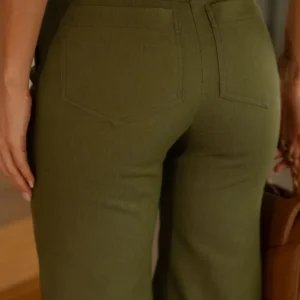 CONJUNTO BLUSA PLEPUM COM NESGA VERDE MILITAR - Imagem 3