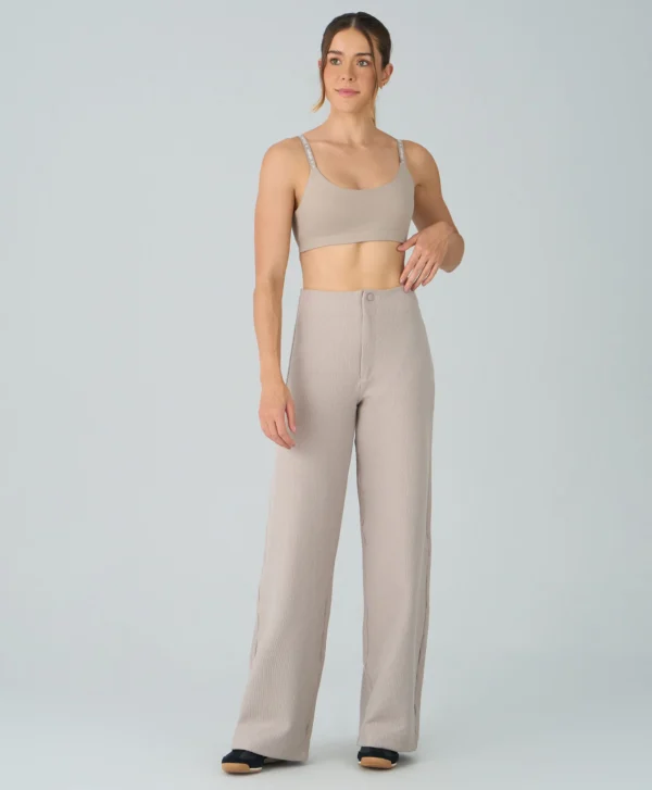 CALÇA RETA CANELADA COMFY - Imagem 5