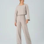 CALÇA RETA CANELADA COMFY
