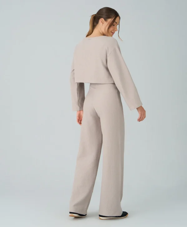 CALÇA RETA CANELADA COMFY - Imagem 2
