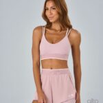 TOP COS DE ELÁSTICO E ALÇA DUPLA - ROSA
