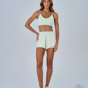 SHORT SOBREPOSTO COM ELÁSTICO – VERDE - Imagem 3