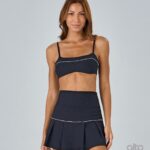 SAIA SOBREPOSTA RIB COM PREGAS - PRETO