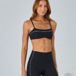TOP RIB COM FRISO - PRETO