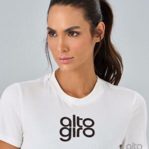 T-SHIRT BABY TEE LEOPARDO - BRANCO - Imagem 4