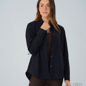 CAMISA ALONGADA AJUSTÁVEL NA CINTURA - Imagem 4