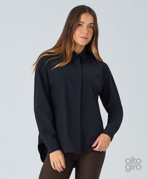 CAMISA ALONGADA AJUSTÁVEL NA CINTURA - Imagem 3