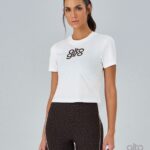 T-SHIRT BABY TEE LEOPARDO - BRANCO