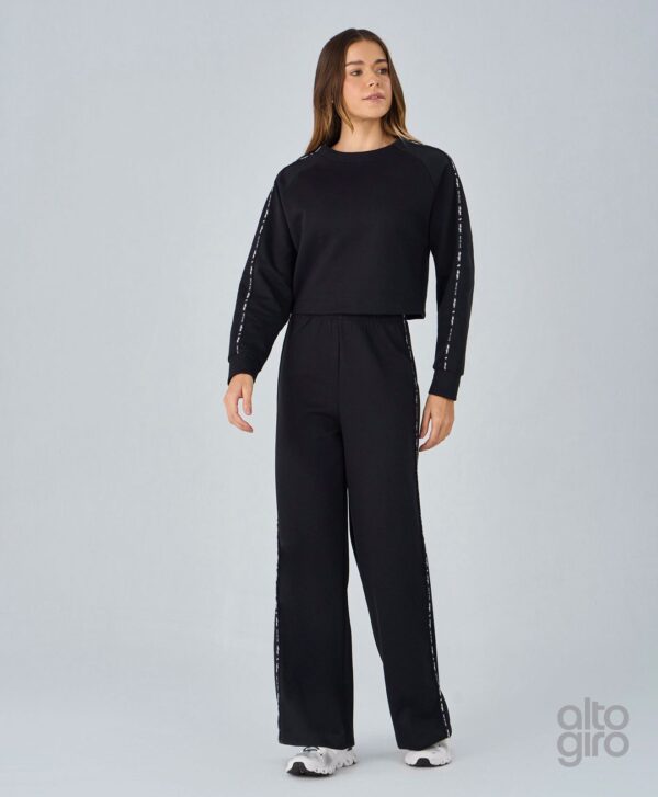 BLUSA RAGLAN COM ELÁSTICO PERSONALIZADO - PRETO - Imagem 3