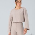 BLUSA CANELADA COMFY - BEGE