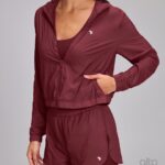 JAQUETA ETERNA CORTA VENTO COM CAPUZ – MARSALA