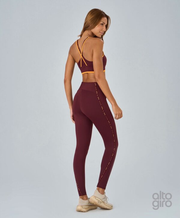 LEGGING ELÁSTICO PERSONALIZADO  - MARSALA - Imagem 2