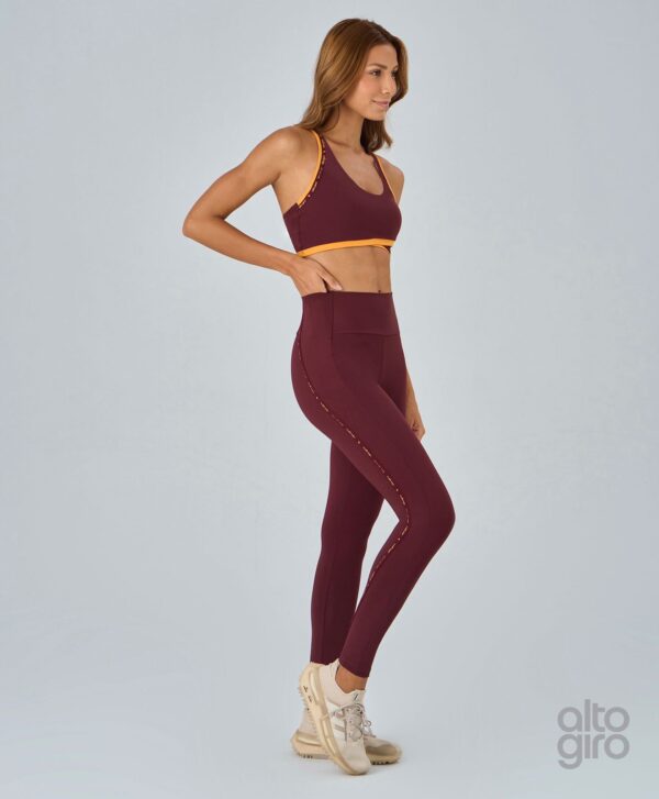 LEGGING ELÁSTICO PERSONALIZADO  - MARSALA - Imagem 3