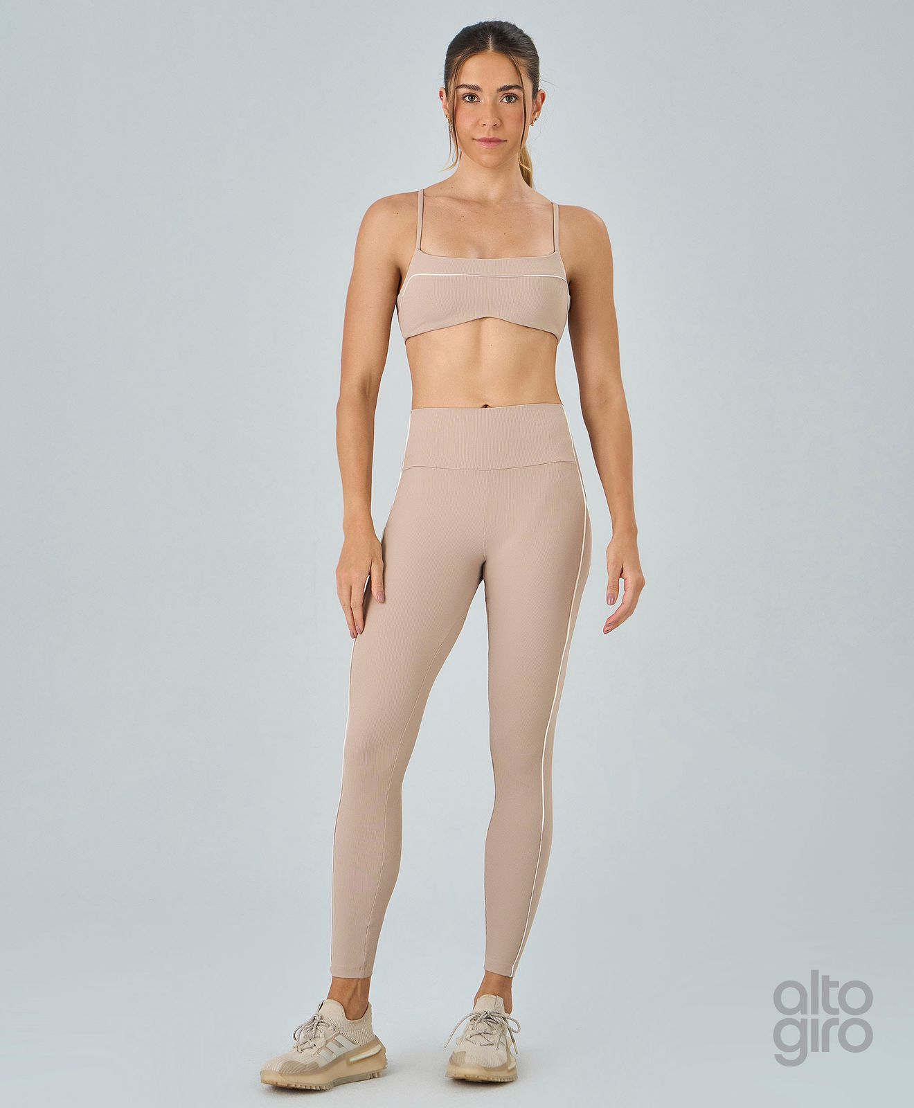 WhatsApp Image 2026-05-14 at 14.53.44 (2) LEGGING RIB COS ALTO – BEGE - Imagem 1