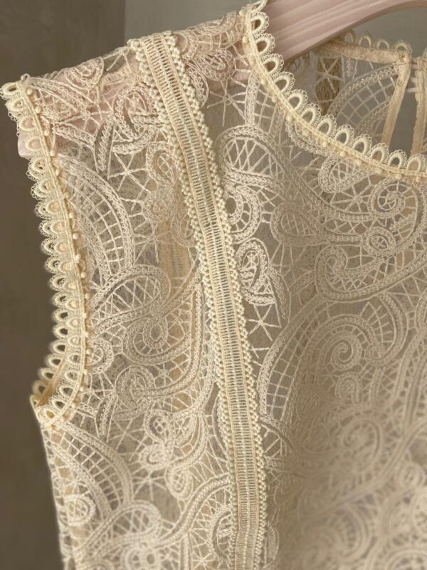 BLUSA MANGA CURTA COM DETALHE - OFF WHITE - Imagem 2
