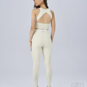 LEGGING RECORTES CANELADOS - AMARELO CREME - Imagem 3