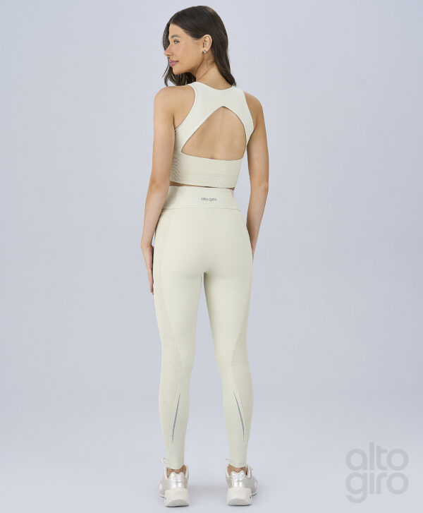 LEGGING RECORTES CANELADOS - AMARELO CREME - Imagem 3