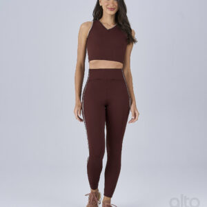 LEGGING FRISO CONTRASTANTE - VERMELHO RUBRO - Imagem 3
