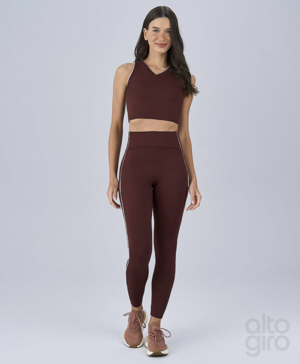 LEGGING FRISO CONTRASTANTE - VERMELHO RUBRO - Imagem 3