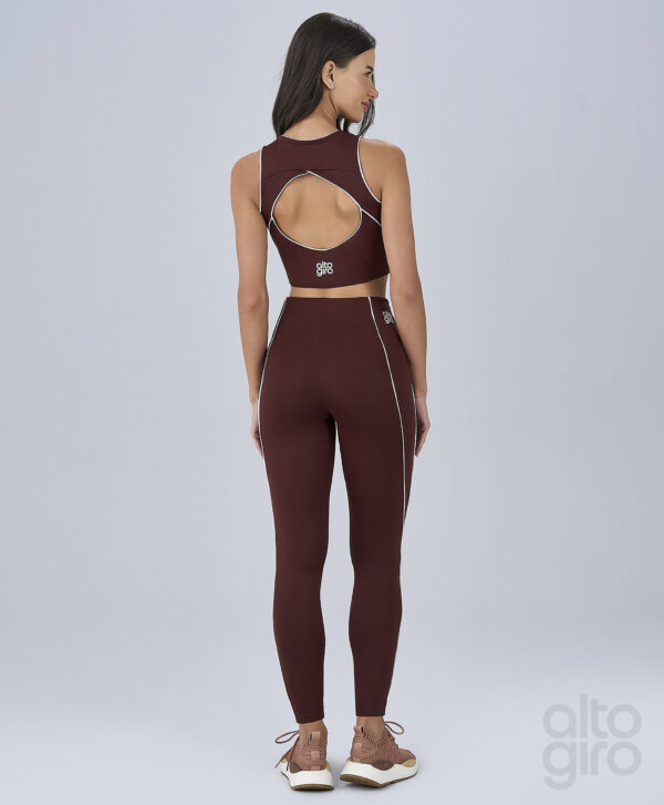 LEGGING FRISO CONTRASTANTE - VERMELHO RUBRO - Imagem 2