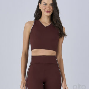 TOP DECOTE V ABERTURA NAS COSTAS - VERMELHO RUBRO - Imagem 4