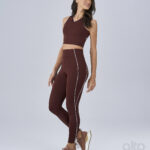 LEGGING FRISO CONTRASTANTE - VERMELHO RUBRO