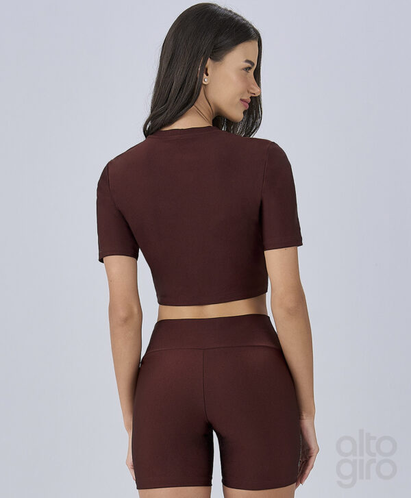 T-SHIRT CROPPED AJUSTADA - VERMELHO RUBRO - Imagem 2