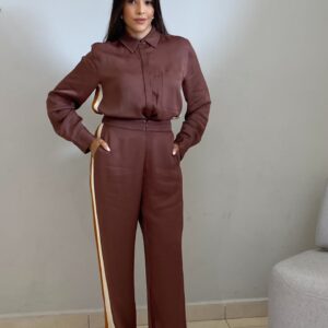 CONJUNTO CAMISA MANGA LONGA COM VIVO E CALÇA - Imagem 4