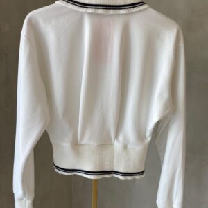 JAQUETA GOLA ALTA COM RIBANA - BRANCO - Imagem 5