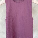REGATA CANELADA SEM COSTURA – ROXO MALVA