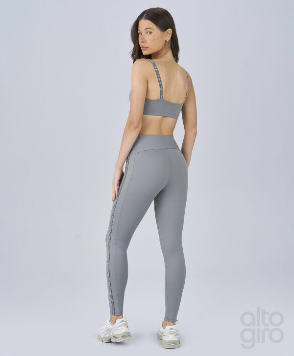 LEGGING ELÁSTICO PERSONALIZADO - CINZA SKY - Imagem 2