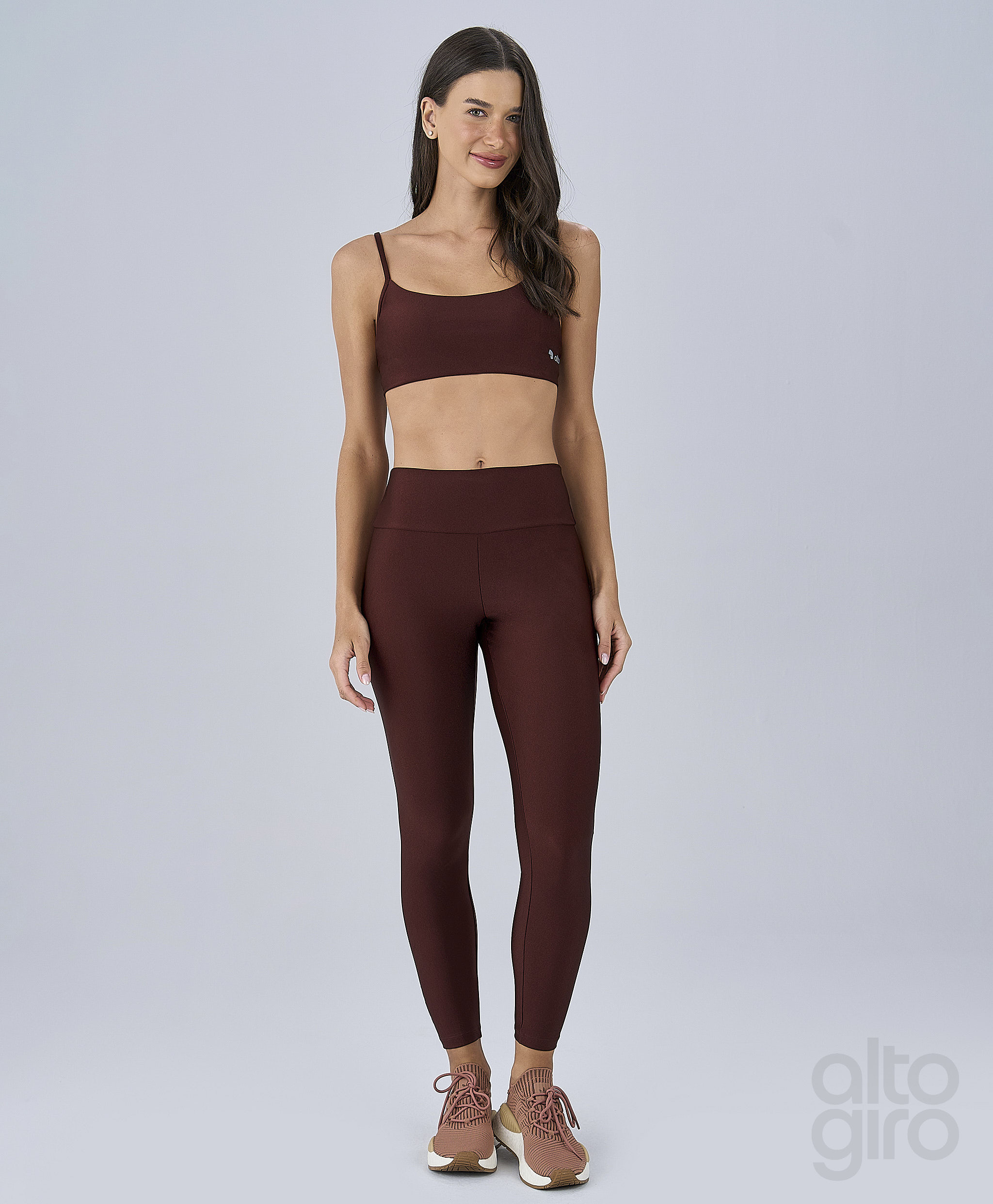 2631333-C6034-1 LEGGING ETERNA SHINE -VERMELHO RUBRO - Imagem 1