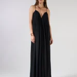 VESTIDO LONGO DECOTE CORAÇÃO
