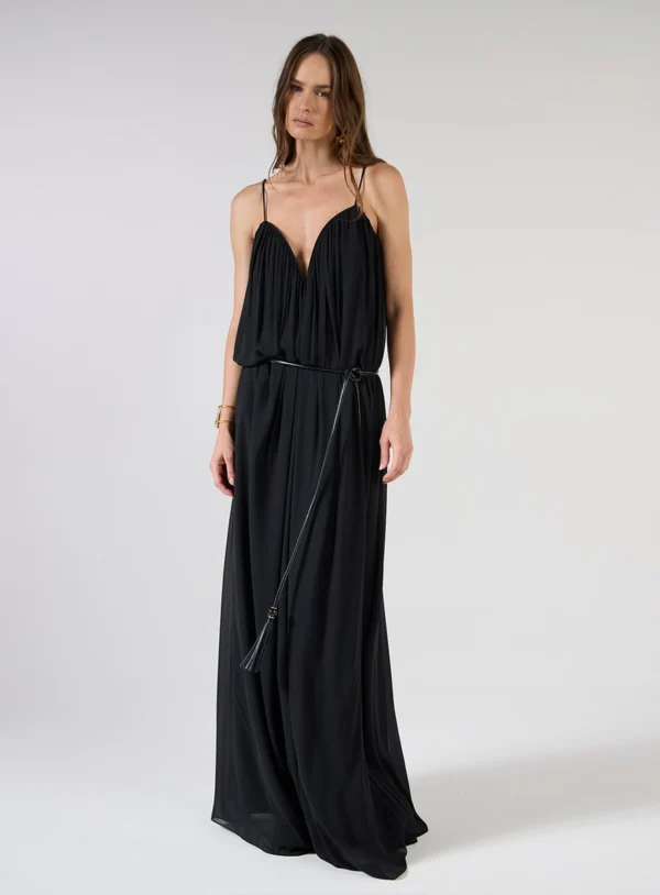 VESTIDO LONGO DECOTE CORAÇÃO - Imagem 3
