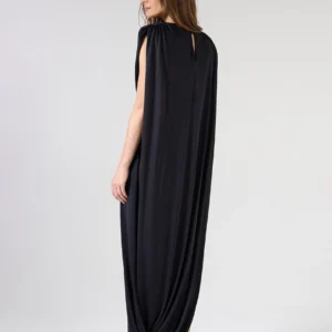 VESTIDO MIDI CAPA ASSIMÉTRICA - Imagem 3