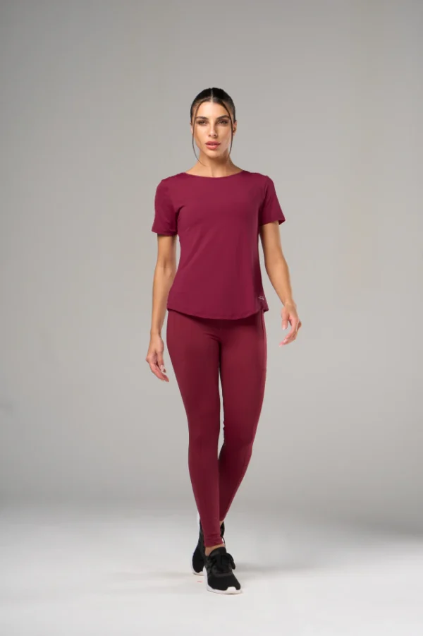 CAMISETA RUN STYLE - BORDO - Imagem 3